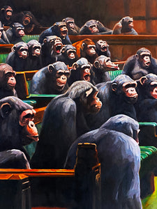 MASON STORM 'Monkey Parliament I-III' Framed Giclée Print Set - Signari Gallery 