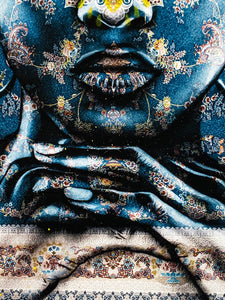 MATEO WALL PAINTER 'Seriya' Hand-Embellished Giclée Print