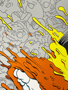MATT GONDEK 'Deconstructed D'oh Nut' Screen Print - Signari Gallery 