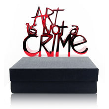 Load image into Gallery viewer, MR. BRAINWASH &#39;Art is Not a Crime: Hard Candy&#39; (red) Resin Sculpture