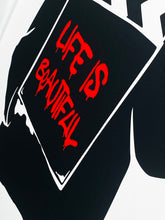 Load image into Gallery viewer, MR BRAINWASH &#39;Life is Beautiful (Hitchcock)&#39; (red) Screen Print