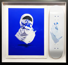 Load image into Gallery viewer, NUNO VIEGAS &#39;Shirt Mask VII&#39; Print + &#39;Glove x Fat Cap I&#39; Deck Framed - Signari Gallery 