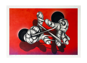 OTTO SCHADE 'Mickey Struggling' Giclée Print - Signari Gallery 