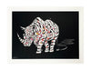 OTTO SCHADE 'Rhino Zero' Hand-Painted Multiple Print - Signari Gallery 