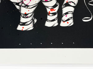 OTTO SCHADE 'Rhino Zero' Hand-Painted Multiple Print - Signari Gallery 