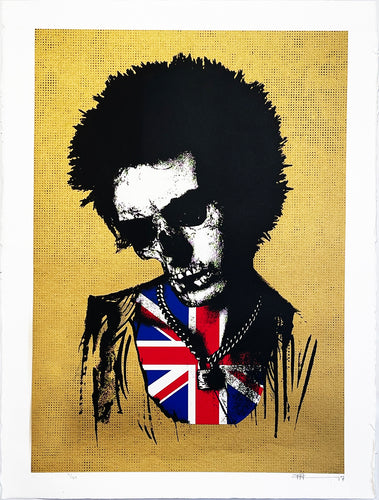 PAUL INSECT 'Dead Sid' (gold) Screen Print (#4) - Signari Gallery 