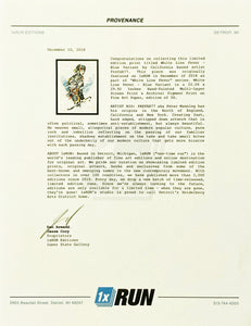 PREFAB 77 'White Line Fever' (blue) Archival Pigment Print - Signari Gallery 