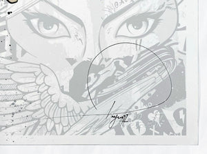 PREFAB 77 'White Line Fever' (blue) Archival Pigment Print - Signari Gallery 