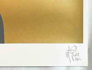 PURE EVIL 'Miss Grace Jones' (gold) Screen Print