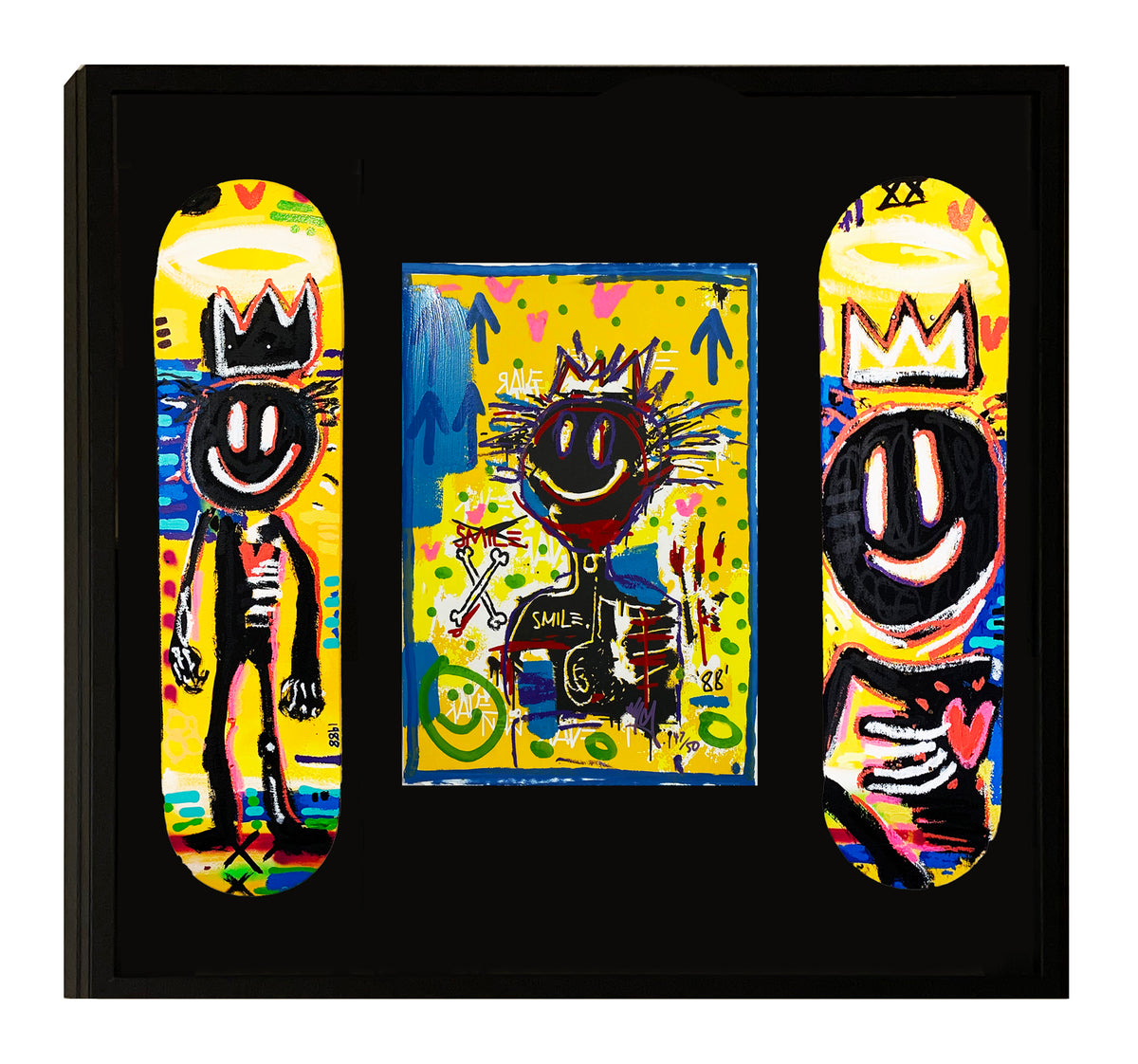 RYCA 'Acidquiat Collection' (2019-2020) Custom Framed Original Skate D