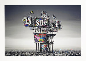 ROAMCOUCH x JEFF GILLETTE 'Ruined Sign' (HE) Giclée Print