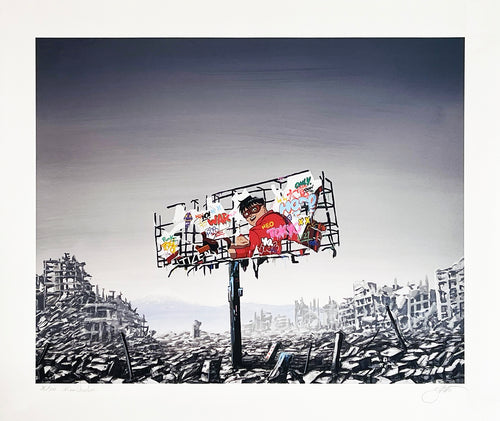 ROAMCOUCH x JEFF GILLETTE 'Ruined Sign: Neo Tokyo' Giclée Print