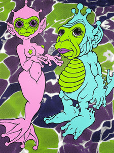 RON ENGLISH 'Aqua Apes' 6-Color Screen Print - Signari Gallery 