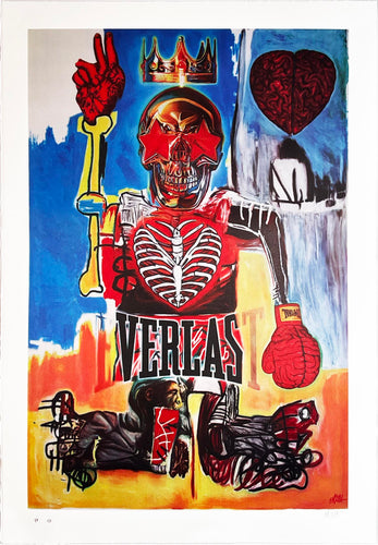 RON ENGLISH 'Basquiat Boxer Everlast' 10-Color Screen Print