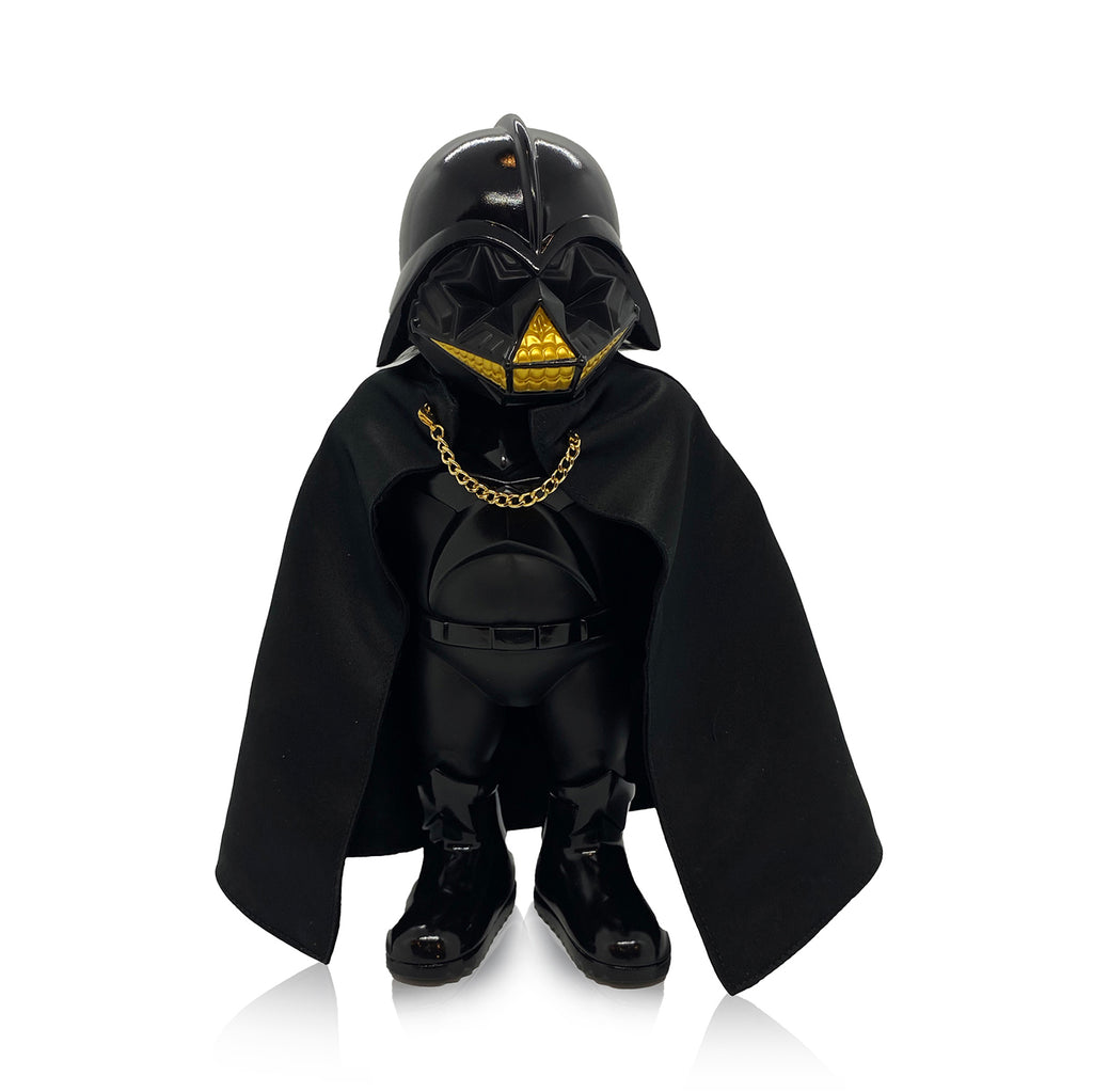 RON ENGLISH 'Dark Star Grin (Vader)' (gold) Designer Art Figure - Signari Gallery 