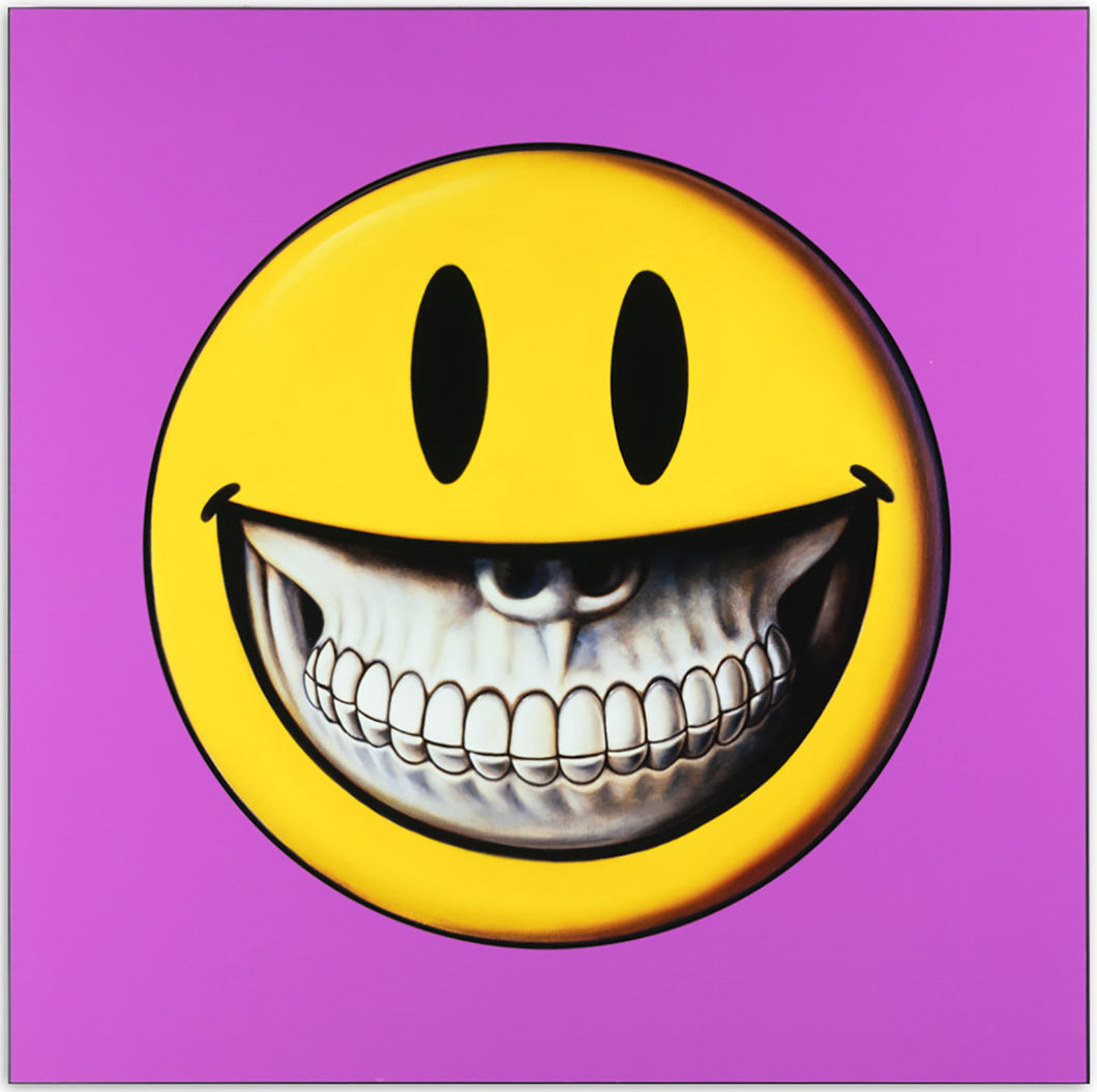 RON ENGLISH 'Sign of the Crimes' (magenta) UV-Cured Print on Aluminum - Signari Gallery 