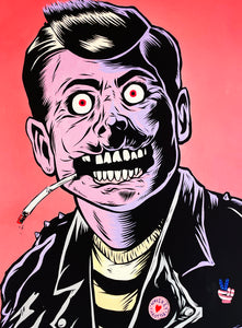 RYAN ROADKILL 'Whiskey Throttle JFK' Screen Print