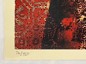 SHEPARD FAIREY 'Ali Canvas Print' Screen Print