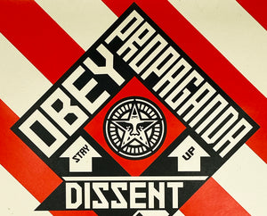 SHEPARD FAIREY 'Constructivist Banner' (cream) Screen Print