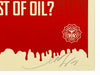 SHEPARD FAIREY 'Cost of Oil' Screen Print (AP) - Signari Gallery 