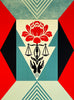 SHEPARD FAIREY 'Cultivate Justice' (red) Screen Print
