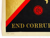 SHEPARD FAIREY 'End Corruption' Screen Print - Signari Gallery 