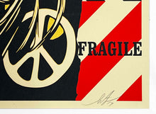 Load image into Gallery viewer, SHEPARD FAIREY &#39;Fragile Peace&#39; Screen Print - Signari Gallery 