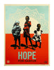 SHEPARD FAIREY x CLEON PETERSON 'Hope for Darfur' Framed 4-Screen Print SET - Signari Gallery 