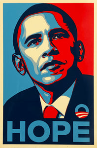 SHEPARD FAIREY 'Hope' (Obama) 4x6 In. Sticker