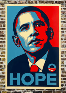 SHEPARD FAIREY 'Hope' (Obama) 4x6 In. Sticker