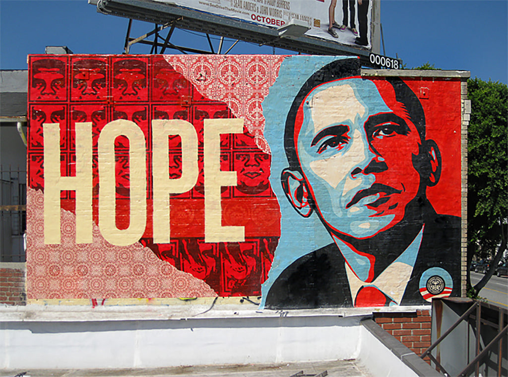 SHEPARD FAIREY 'Hope: Obama' (2008) Rare Original Promotional Sticker