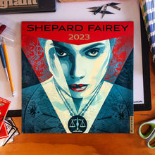 Load image into Gallery viewer, SHEPARD FAIREY &#39;Justice Woman 2023&#39; 12-Month Calendar - Signari Gallery 