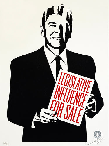 SHEPARD FAIREY 'Legislative Influence for Sale' Screen Print - Signari Gallery 