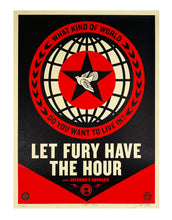 Load image into Gallery viewer, SHEPARD FAIREY &#39;Let Fury Have the Hour&#39; (film) Screen Print - Signari Gallery 