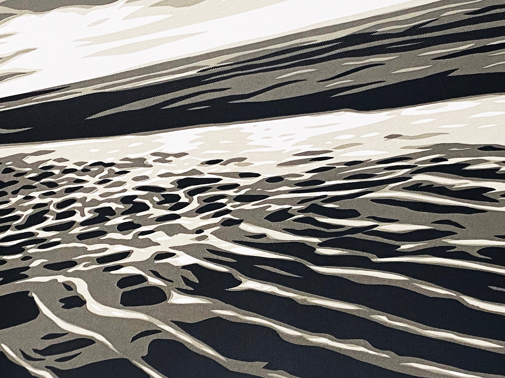 SHEPARD FAIREY 'Moon over Biloxi' (white) Screen Print Signari Gallery