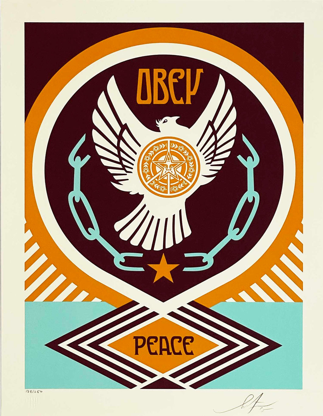 SHEPARD FAIREY 'Obey Peace Series 2' (#2) Silkscreen Print