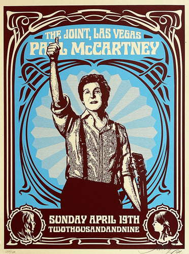 SHEPARD FAIREY 'Paul McCartney: The Joint' Screen Print (228)