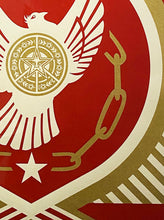Load image into Gallery viewer, SHEPARD FAIREY &#39;Peace &amp; Freedom Dove Gift&#39; Framed Screen Print (228)