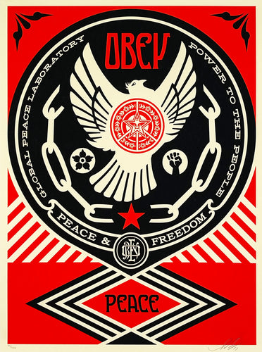 SHEPARD FAIREY 'Peace & Freedom Dove' Screen Print - Signari Gallery 