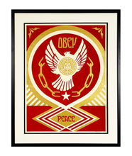 Load image into Gallery viewer, SHEPARD FAIREY &#39;Peace &amp; Freedom Dove Gift&#39; Framed Screen Print - Signari Gallery 