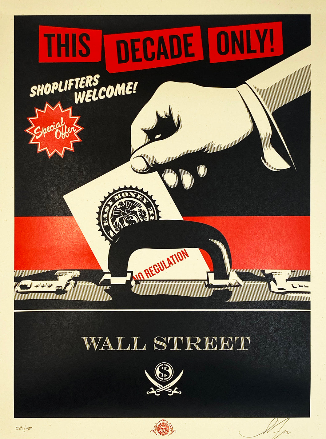 SHEPARD FAIREY 'Shoplifters Welcome' Screen Print - Signari Gallery 