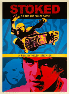 SHEPARD FAIREY 'Stoked: Rise/Fall of Gator' (w/Stickler) Screen Print - Signari Gallery 