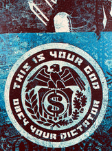 Load image into Gallery viewer, SHEPARD FAIREY &#39;They Live&#39; (blue-2nd ed.) Screen Print