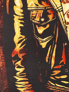 SHEPARD FAIREY 'Tommy Ramone' (red) Screen Print (270)
