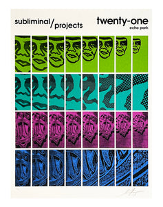 SHEPARD FAIREY 'Twenty-One' Screen Print