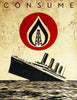 SHEPARD FAIREY 'Unsinkable Consumption' Screen Print