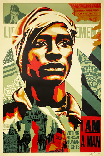 SHEPARD FAIREY 'Voting Rights are Human Rights' Offset Litho