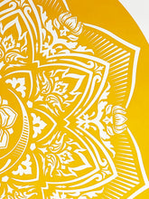 Load image into Gallery viewer, SHEPARD FAIREY &#39;Yellow Mandala&#39; Screen Print