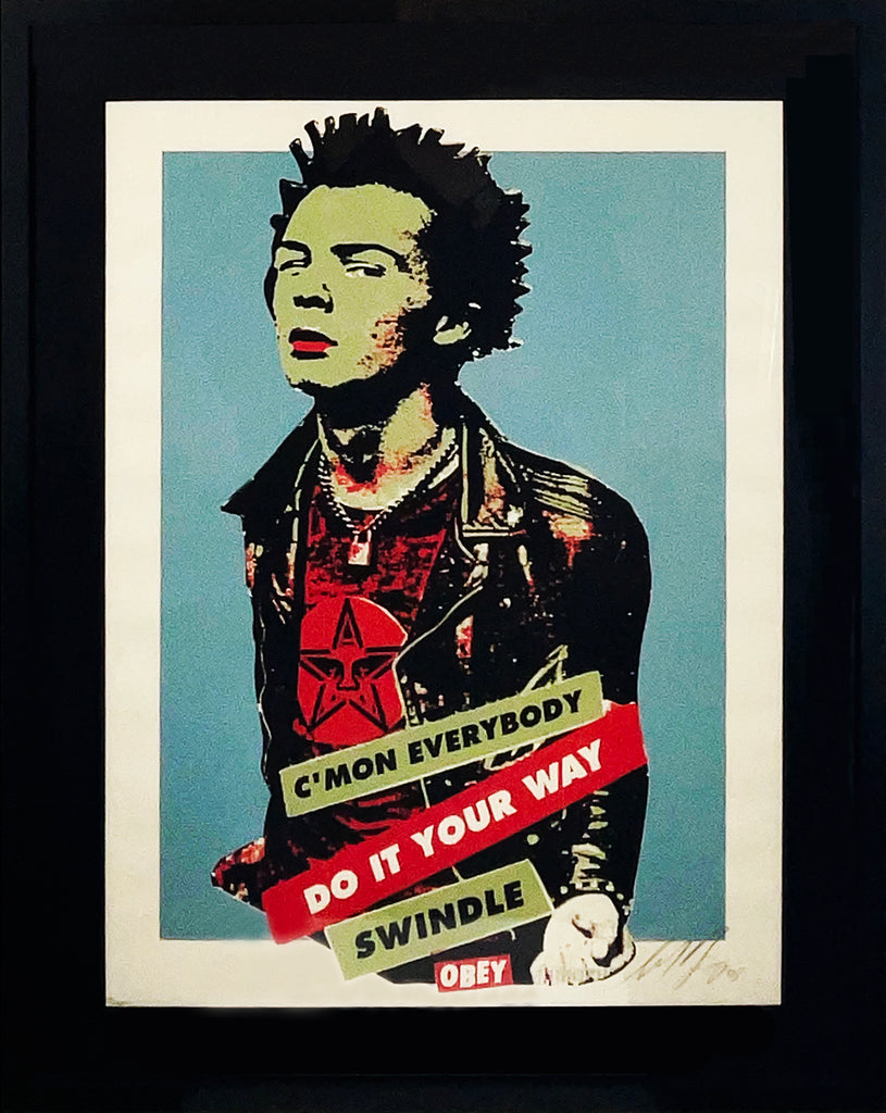 SHEPARD FAIREY 'Sid Vicious: Your Way 3' RARE Framed Screen Print