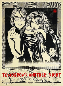 SHEPARD FAIREY x NIAGARA 'Tomorrow's Another Night' Screen Print